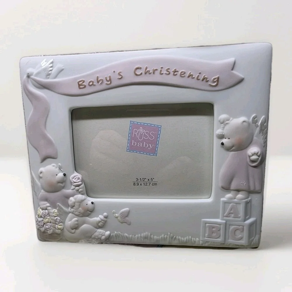 Baby's Christening Photo Frame 5